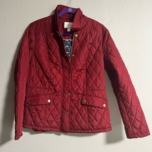 Women’s charter club quilted coat size L - GSP lining
